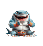 爆笑サメボクサーあなたとおしゃべり絵文字（個別スタンプ：27）