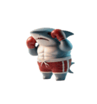 爆笑サメボクサーあなたとおしゃべり絵文字（個別スタンプ：28）