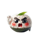 爆笑おにぎり口ゲンカ（個別スタンプ：2）