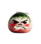 爆笑おにぎり口ゲンカ（個別スタンプ：4）