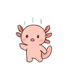 ウーパールーパー 雨の日（個別スタンプ：2）