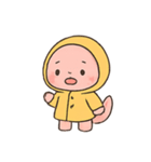 ウーパールーパー 雨の日（個別スタンプ：4）