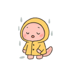 ウーパールーパー 雨の日（個別スタンプ：12）