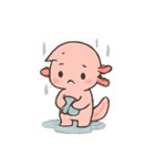 ウーパールーパー 雨の日（個別スタンプ：13）