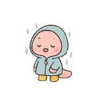 ウーパールーパー 雨の日（個別スタンプ：16）