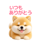 ぬいぐるみ風・柴犬❤️毎日使える日常会話（個別スタンプ：7）