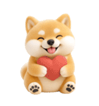 ぬいぐるみ風・柴犬❤️毎日使える日常会話（個別スタンプ：30）