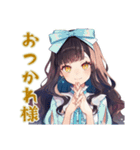 雪白姫のやさしい職場敬語（個別スタンプ：3）