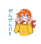 明るい返事★ポップな女の子（個別スタンプ：15）