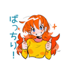 明るい返事★ポップな女の子（個別スタンプ：27）