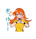 明るい返事★ポップな女の子（個別スタンプ：36）