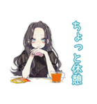堅実貯金★しっかり者な女子（個別スタンプ：11）