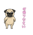 [お帰りなさい専用]パグ（個別スタンプ：8）