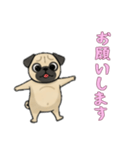 [お願いします専用]パグ（個別スタンプ：13）