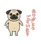 [ありがとうございます専用]パグパグ（個別スタンプ：4）