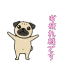 [お疲れ様です専用]パグパグ（個別スタンプ：11）