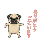[ありがとうございます専用]パグ（個別スタンプ：2）
