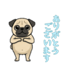 [ありがとうございます専用]パグ（個別スタンプ：6）