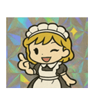 メイドきらっと給仕伝説@SFW（個別スタンプ：1）