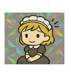 メイドきらっと給仕伝説@SFW（個別スタンプ：4）