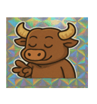 ミノぎら角闘爆進編@SFW（個別スタンプ：1）