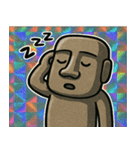 モアイ光臨！無言の衝撃@SFW（個別スタンプ：7）