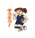 バレー女子の日常で使える言葉スタンプ（個別スタンプ：1）
