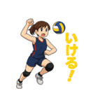 バレー女子の日常で使える言葉スタンプ（個別スタンプ：6）
