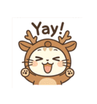 もふもふ猫の着ぐるみスタンプ（個別スタンプ：17）