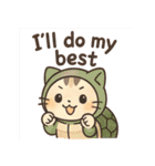 もふもふ猫の着ぐるみスタンプ（個別スタンプ：25）