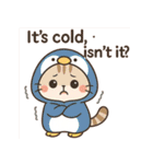 もふもふ猫の着ぐるみスタンプ（個別スタンプ：32）