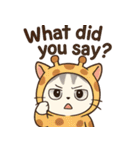 もふもふ猫の着ぐるみスタンプ（個別スタンプ：35）