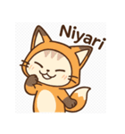 もふもふ猫の着ぐるみスタンプ（個別スタンプ：40）