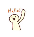 にんげんのスタンプ 表情色々（個別スタンプ：1）
