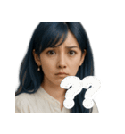 青髪美女（個別スタンプ：13）