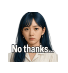 青髪美女（個別スタンプ：20）