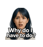 青髪美女（個別スタンプ：26）