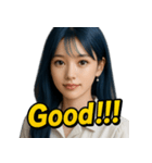 青髪美女（個別スタンプ：28）