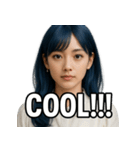 青髪美女（個別スタンプ：32）