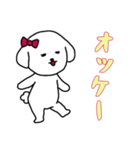 [オッケー専用]白い犬の女の子（個別スタンプ：6）