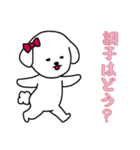 ビションフリーゼの女の子（日常）（個別スタンプ：10）