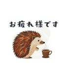 コラージュ動物の使いやすいスタンプ◆秋（個別スタンプ：5）