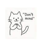 シンプルねこのスタンプセット（個別スタンプ：25）