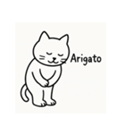 シンプルねこのスタンプセット（個別スタンプ：38）