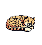 シュールでクールなチーターのスタンプ（個別スタンプ：7）