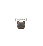 超ちいさいフレブル(ブラック）（個別スタンプ：7）