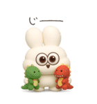 ドデカ3D太っちょうさぎ（個別スタンプ：25）