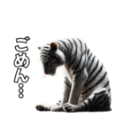 虎応援！かっこいい白虎！3Dリアル（個別スタンプ：8）