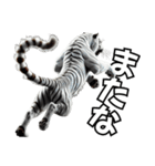 虎応援！かっこいい白虎！3Dリアル（個別スタンプ：27）