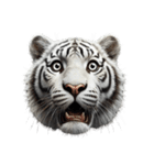 虎応援！かっこいい白虎！3Dリアル（個別スタンプ：32）